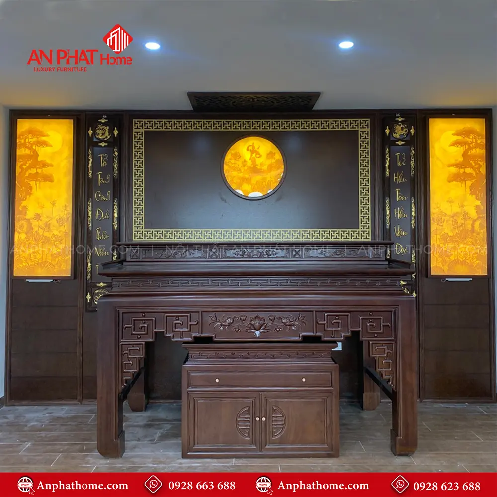 Không Gian Phòng Thờ Gỗ Gụ Cao Cấp BT-2471 9 Không Gian Phòng Thờ Gỗ Gụ Cao Cấp BT-2471