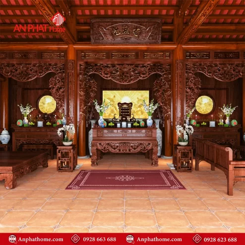 Không Gian Thờ Cho Nhà Thờ Họ BT-2424