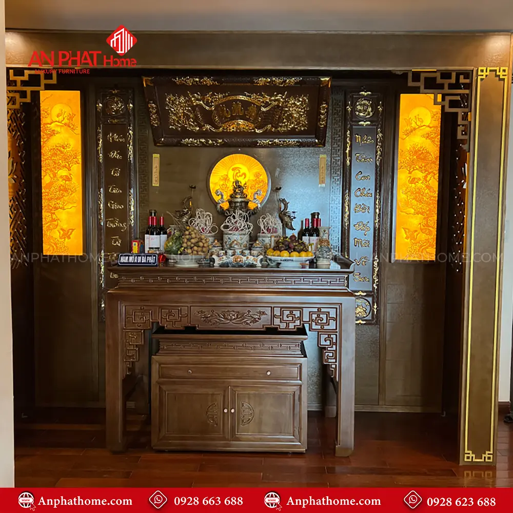 Không Gian Thờ Chung Với Phòng Khách Đẹp BT-2560 13 Không Gian Thờ Chung Với Phòng Khách Đẹp BT-2560