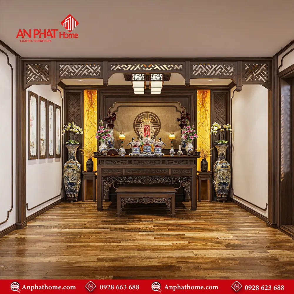 Không Gian Thờ Hiện Đại Cao Cấp BT-2449 11 Không Gian Thờ Hiện Đại Cao Cấp BT-2449