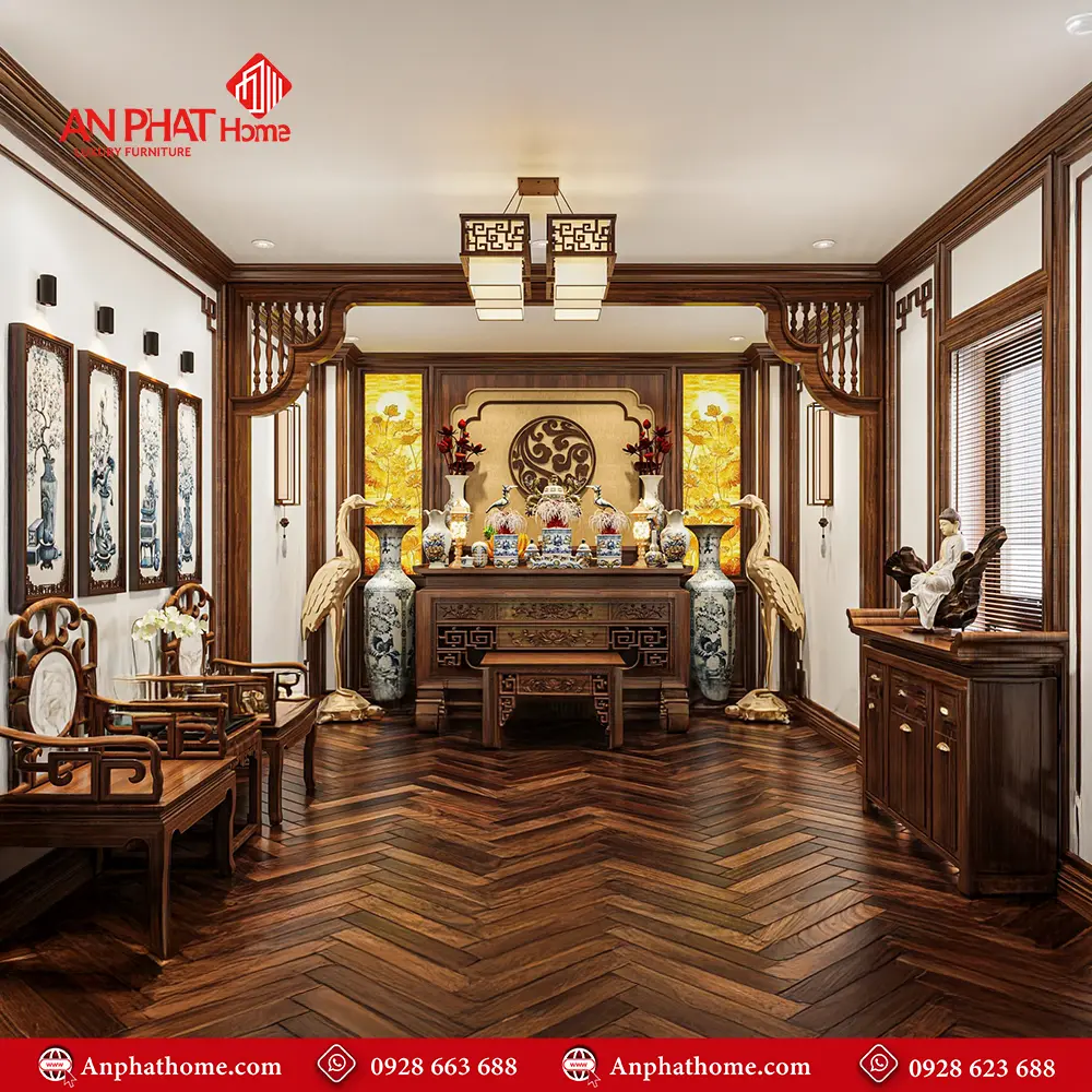 Không Gian Thờ Kết Hợp Vách Ốp Và Tranh Trúc Chỉ BT-2451 7 Không Gian Thờ Kết Hợp Vách Ốp Và Tranh Trúc Chỉ BT-2451