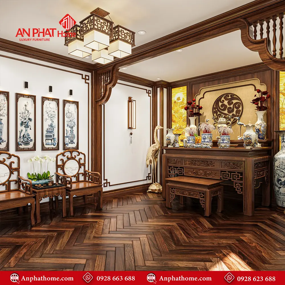 Không Gian Thờ Kết Hợp Vách Ốp Và Tranh Trúc Chỉ BT-2451 9 Không Gian Thờ Kết Hợp Vách Ốp Và Tranh Trúc Chỉ BT-2451