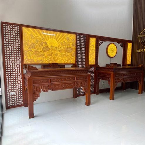 Không Gian Thờ Phật Và Gia Tiên Cho Nhà Phố BT-2557