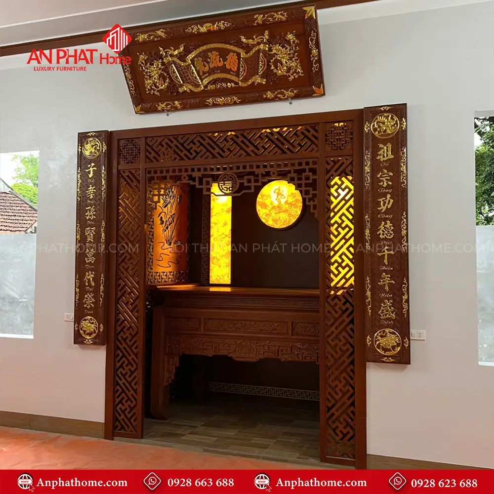 Không Gian Thờ Phòng Khách Đẹp Hiện Đại BT-2545 12 Không Gian Thờ Phòng Khách Đẹp Hiện Đại BT-2545