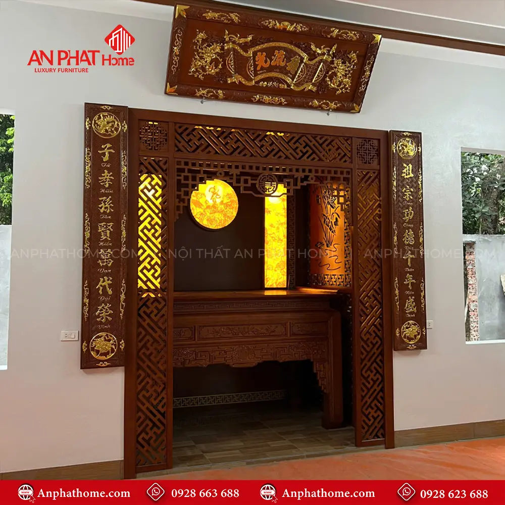 Không Gian Thờ Phòng Khách Đẹp Hiện Đại BT-2545 13 Không Gian Thờ Phòng Khách Đẹp Hiện Đại BT-2545