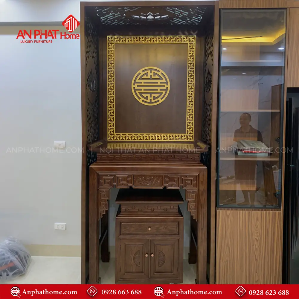 Mẫu Bàn Thờ Gia Tiên Cho Nhà Chung Cư BT-2524 12 Mẫu Bàn Thờ Gia Tiên Cho Nhà Chung Cư BT-2524