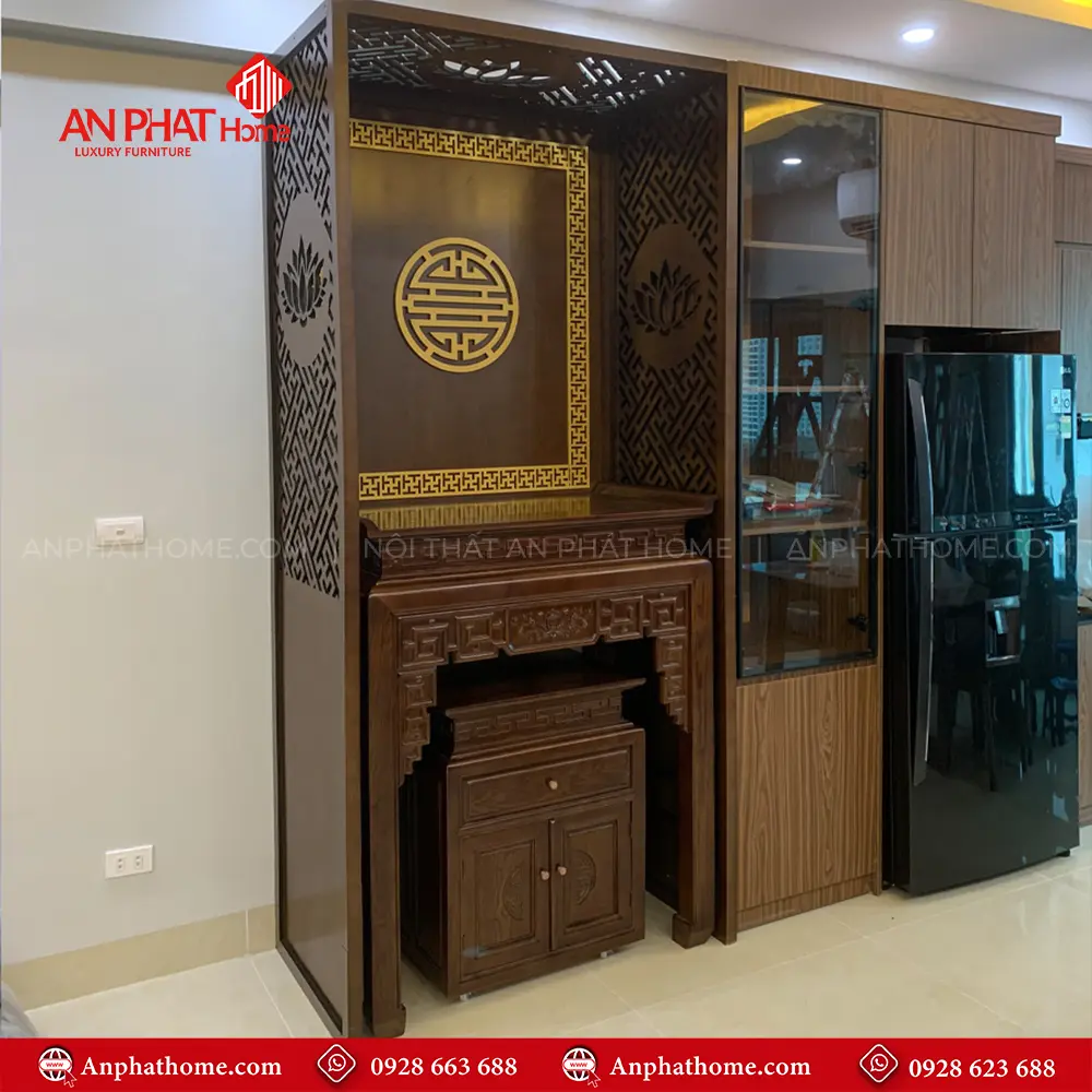 Mẫu Bàn Thờ Gia Tiên Cho Nhà Chung Cư BT-2524 10 Mẫu Bàn Thờ Gia Tiên Cho Nhà Chung Cư BT-2524