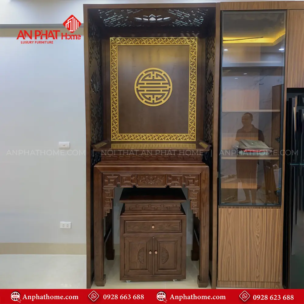 Mẫu Bàn Thờ Gia Tiên Cho Nhà Chung Cư BT-2524 9 Mẫu Bàn Thờ Gia Tiên Cho Nhà Chung Cư BT-2524