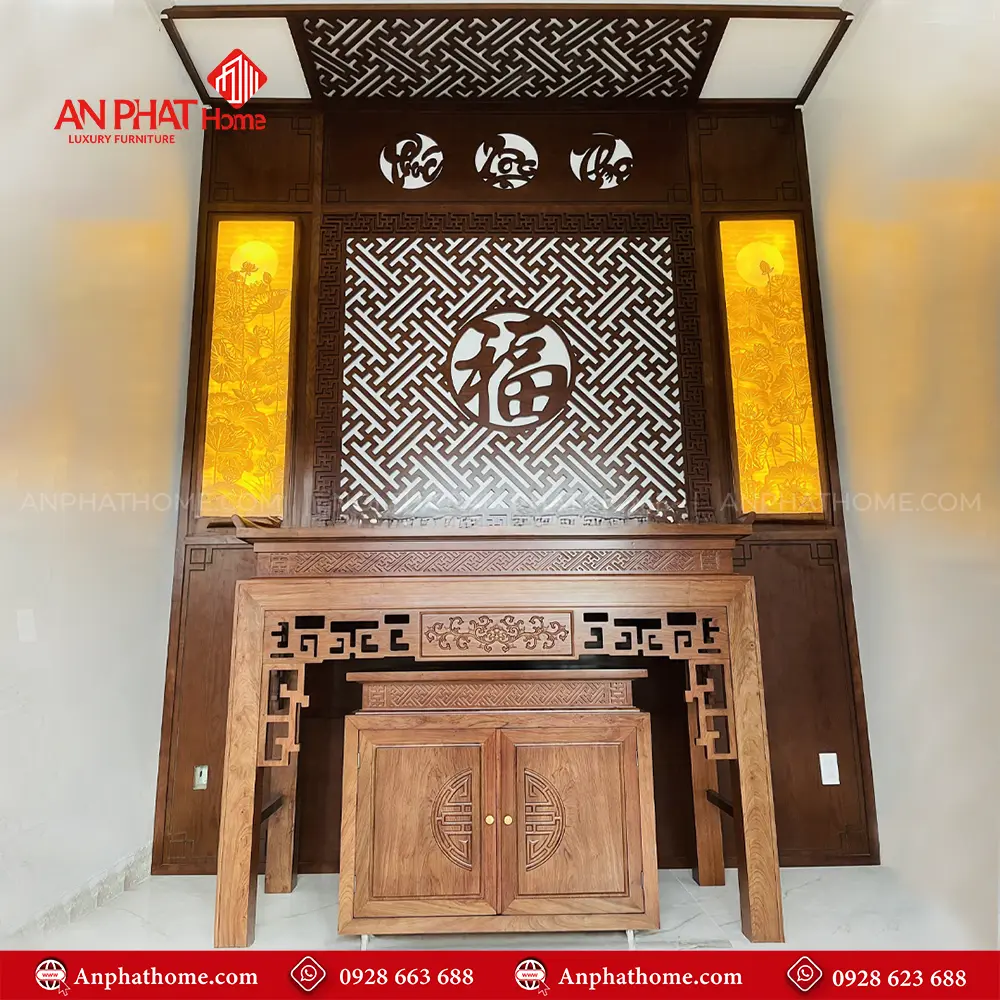 Mẫu Bàn Thờ Gia Tiên Đẹp BT-2571 11 Mẫu Bàn Thờ Gia Tiên Đẹp BT-2571