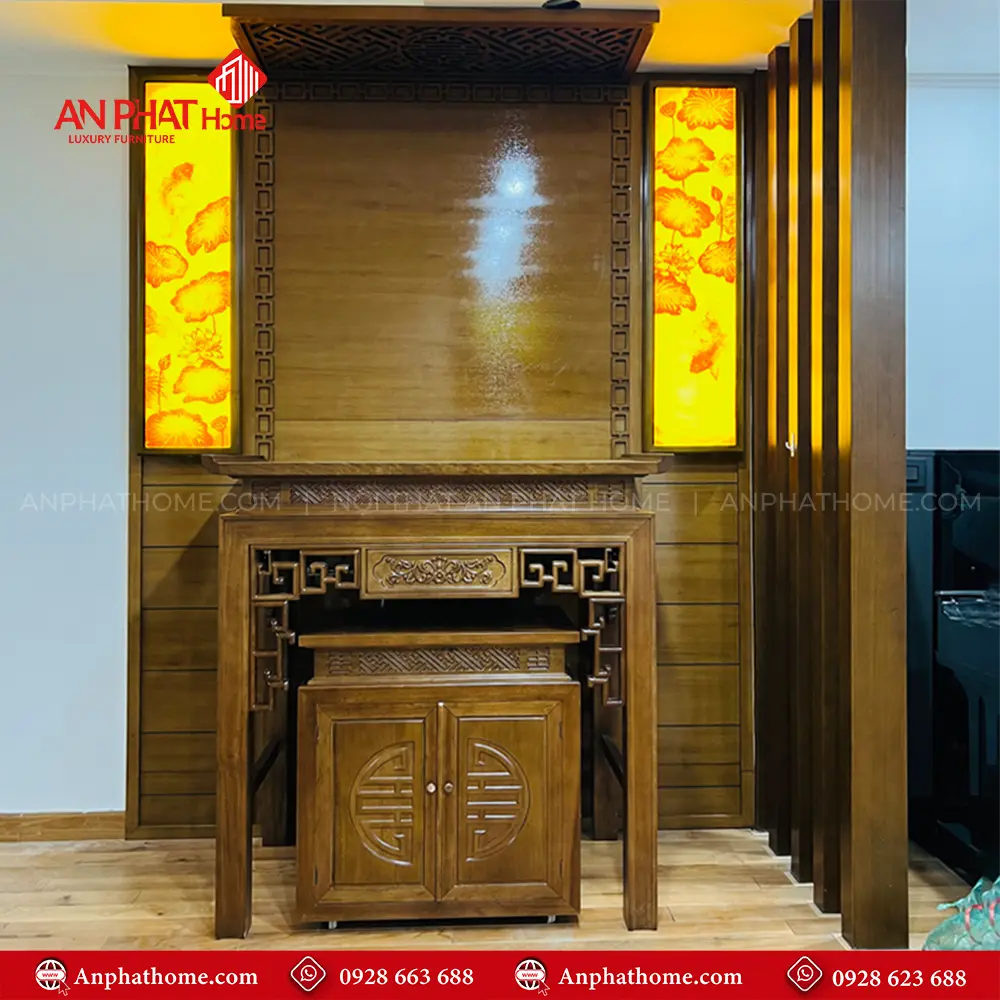 Mẫu Bàn Thờ Gia Tiên Hiện Đại Gỗ Gụ BT-2490 11 Mẫu Bàn Thờ Gia Tiên Hiện Đại Gỗ Gụ BT-2490