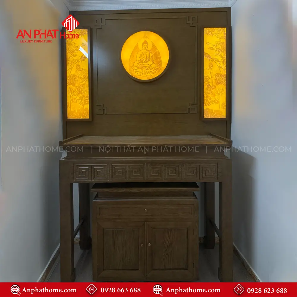 Mẫu Bàn Thờ Phật Đẹp BT-2536 12 Mẫu Bàn Thờ Phật Đẹp BT-2536