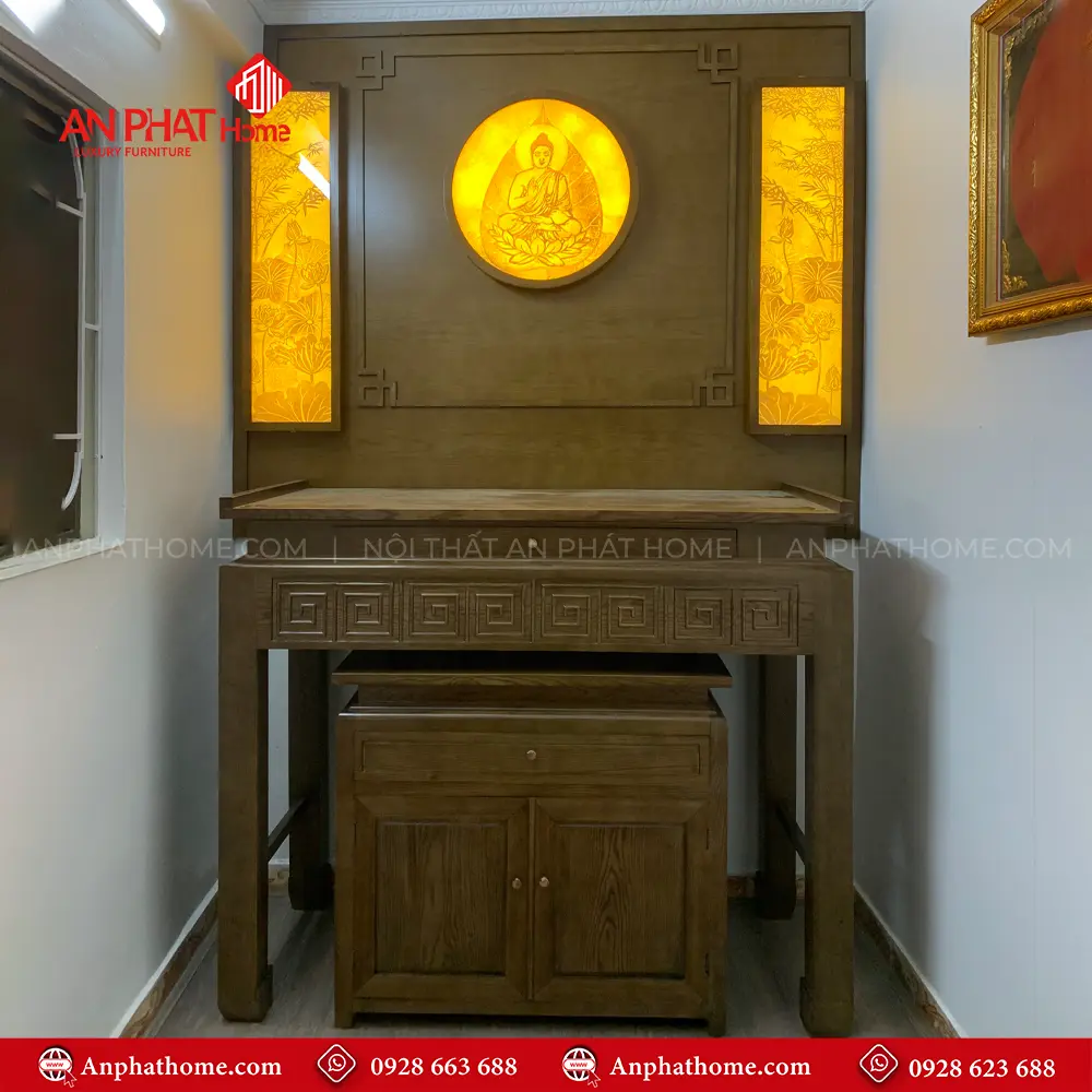 Mẫu Bàn Thờ Phật Đẹp BT-2536 9 Mẫu Bàn Thờ Phật Đẹp BT-2536