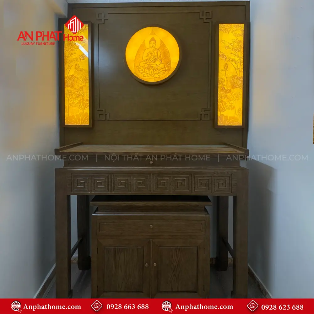 Mẫu Bàn Thờ Phật Đẹp BT-2536 10 Mẫu Bàn Thờ Phật Đẹp BT-2536