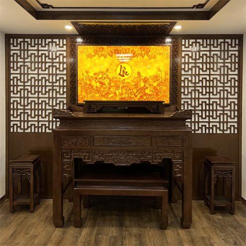 Mẫu Phòng Thờ Đẹp Sang Trọng BT-2482