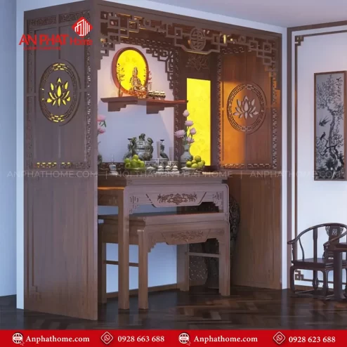 Mẫu Vách 2 Bên Hiện Đại Cho Bàn Thờ VN-4420