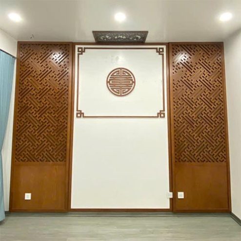 Mẫu Vách Bàn Thờ Gỗ Công Nghiệp VN-4346