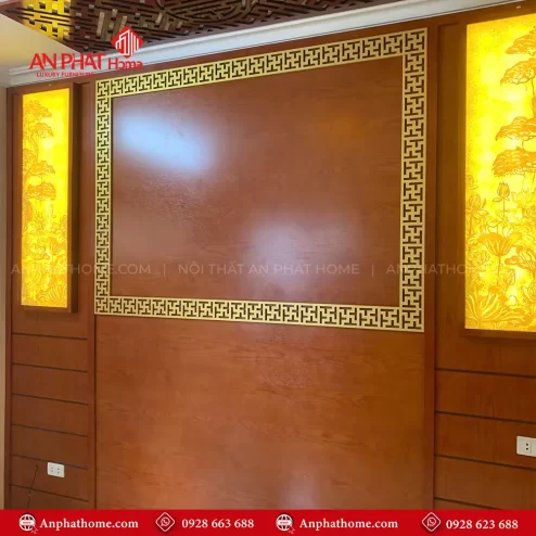 mau vach op phong tho ket hop tranh truc chi vn 436000001