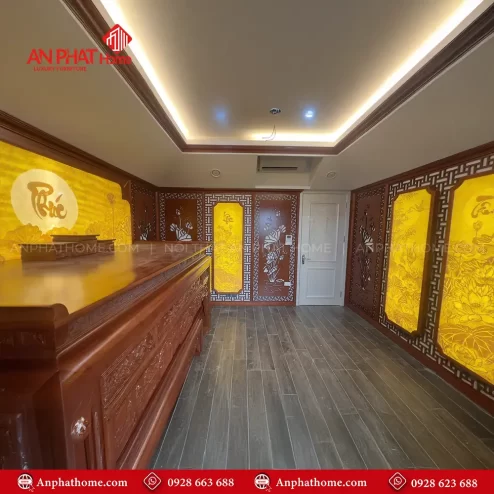 mau vach phong tho biet thu ket hop tranh truc chi vn 436500002