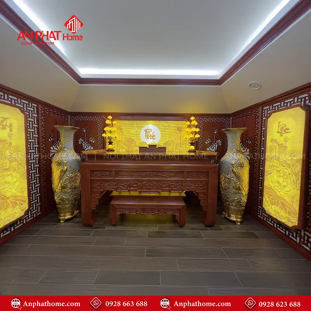 Phòng Thờ Biệt Thự Cao Cấp Gỗ Hương Đá BT-2583 15 Phòng Thờ Biệt Thự Cao Cấp Gỗ Hương Đá BT-2583
