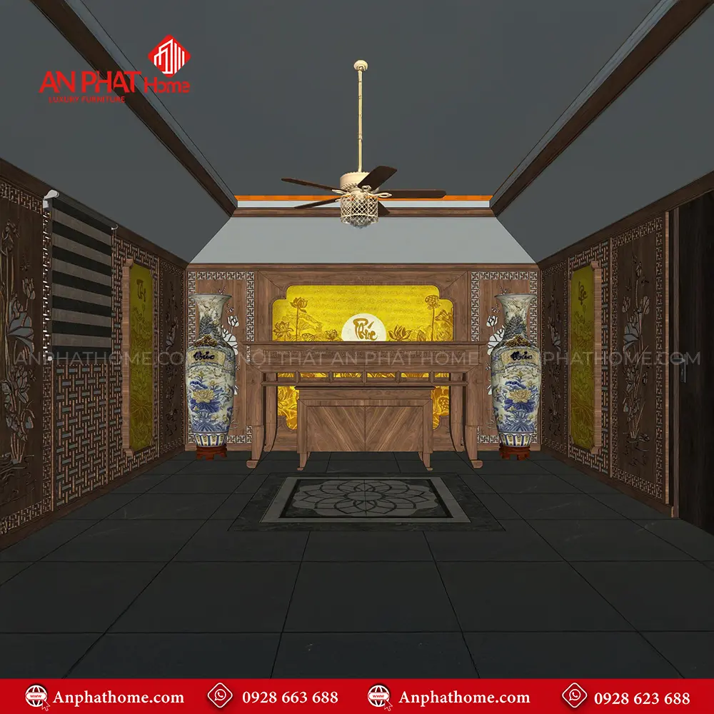 Phòng Thờ Biệt Thự Cao Cấp Gỗ Hương Đá BT-2583 20 Phòng Thờ Biệt Thự Cao Cấp Gỗ Hương Đá BT-2583