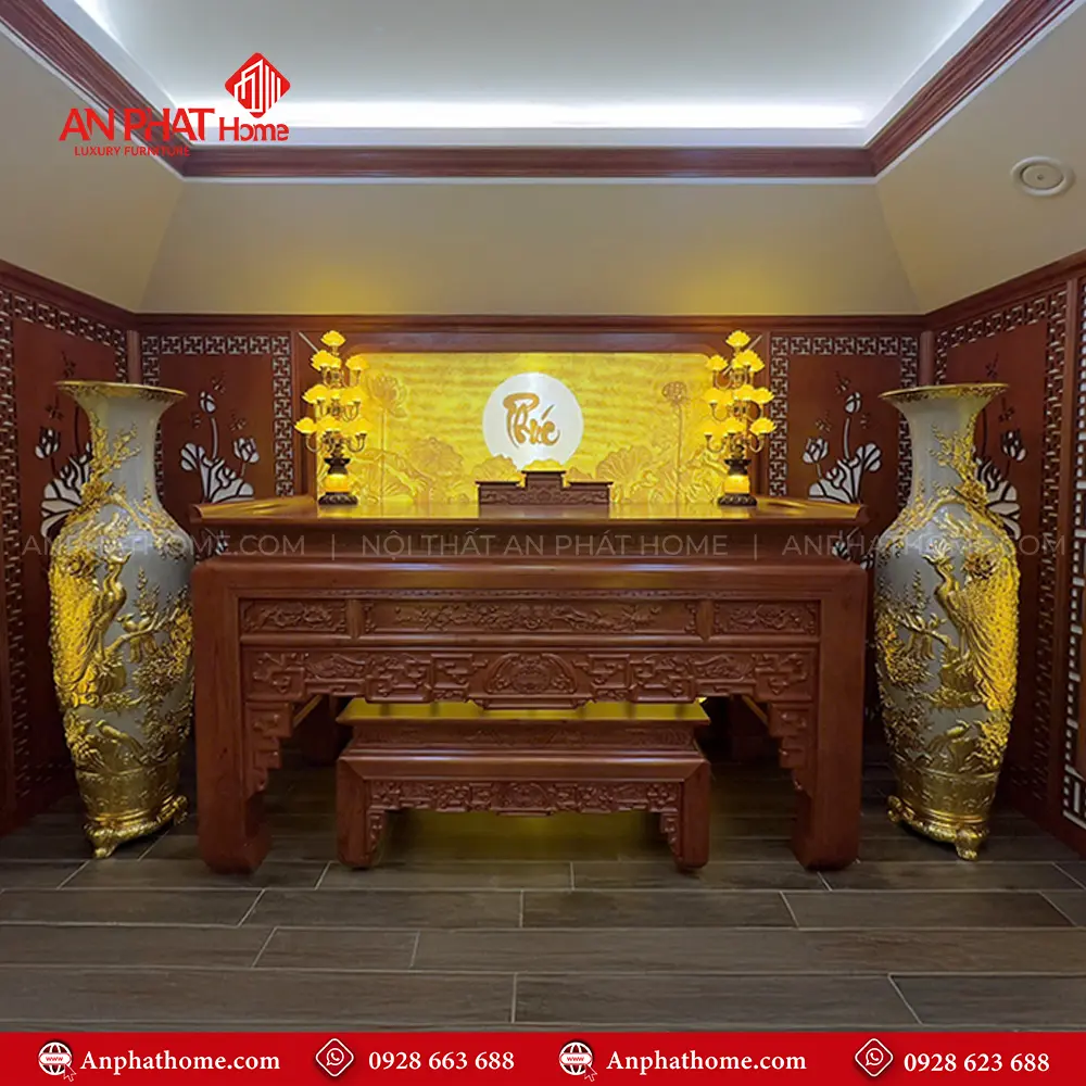 Phòng Thờ Biệt Thự Cao Cấp Gỗ Hương Đá BT-2583 16 Phòng Thờ Biệt Thự Cao Cấp Gỗ Hương Đá BT-2583