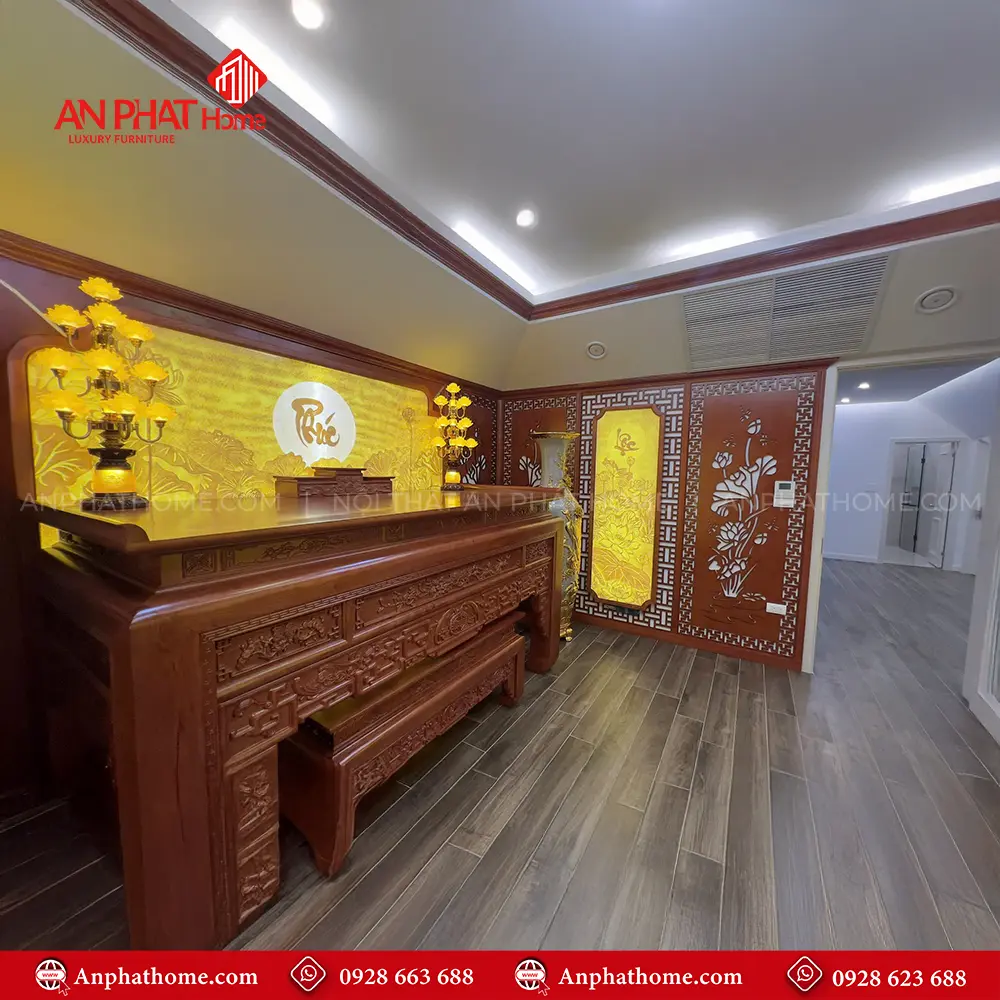 Phòng Thờ Biệt Thự Cao Cấp Gỗ Hương Đá BT-2583 17 Phòng Thờ Biệt Thự Cao Cấp Gỗ Hương Đá BT-2583