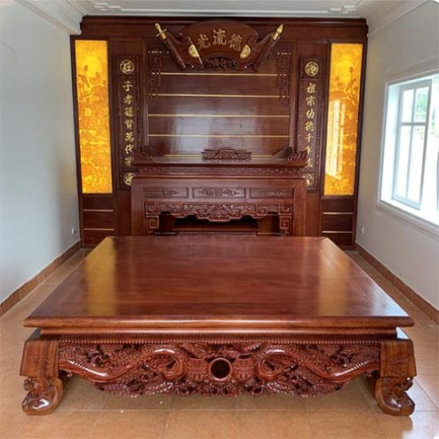 Phòng Thờ Cổ Điển Gỗ Gõ Đỏ BT-2485