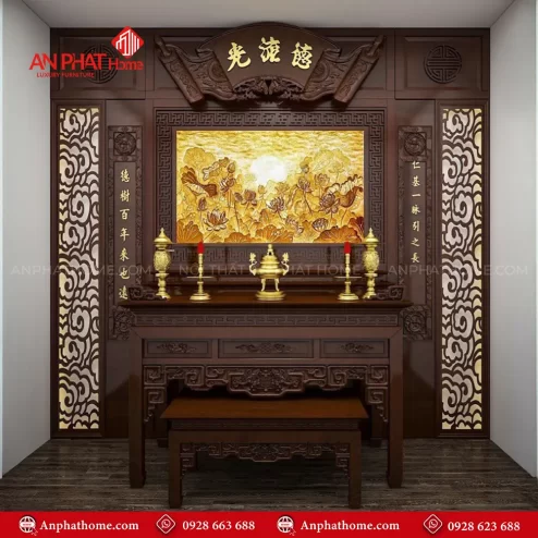 Phòng Thờ Đẹp Cổ Điển Sang Trọng BT-2492