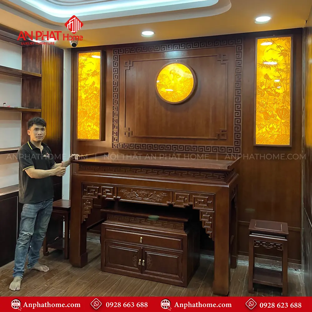 Phòng Thờ Đẹp Gỗ Hiện Đại BT-2564 12 Phòng Thờ Đẹp Gỗ Hiện Đại BT-2564