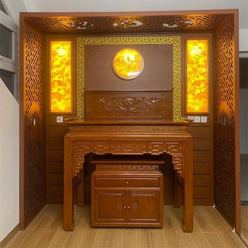 Phòng Thờ Đẹp Gỗ Hương BT-2566