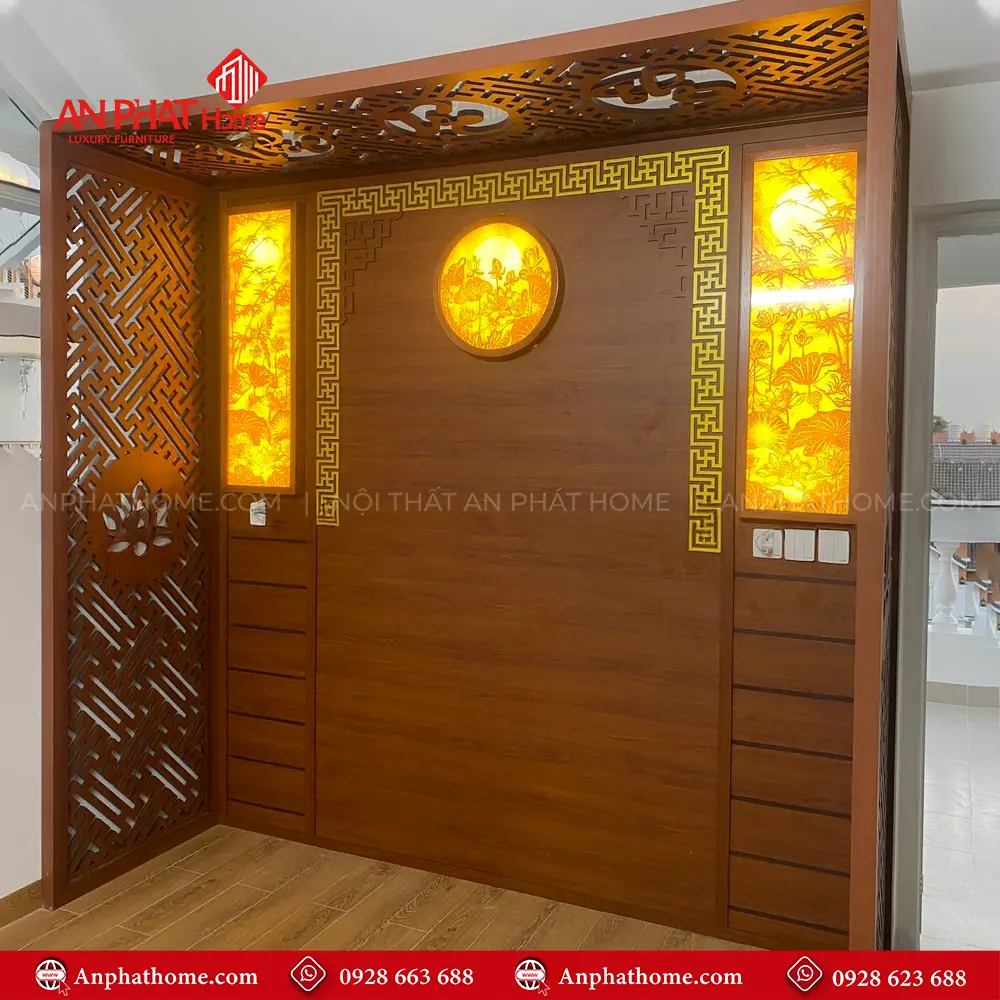 Phòng Thờ Đẹp Gỗ Hương BT-2566 12 Phòng Thờ Đẹp Gỗ Hương BT-2566