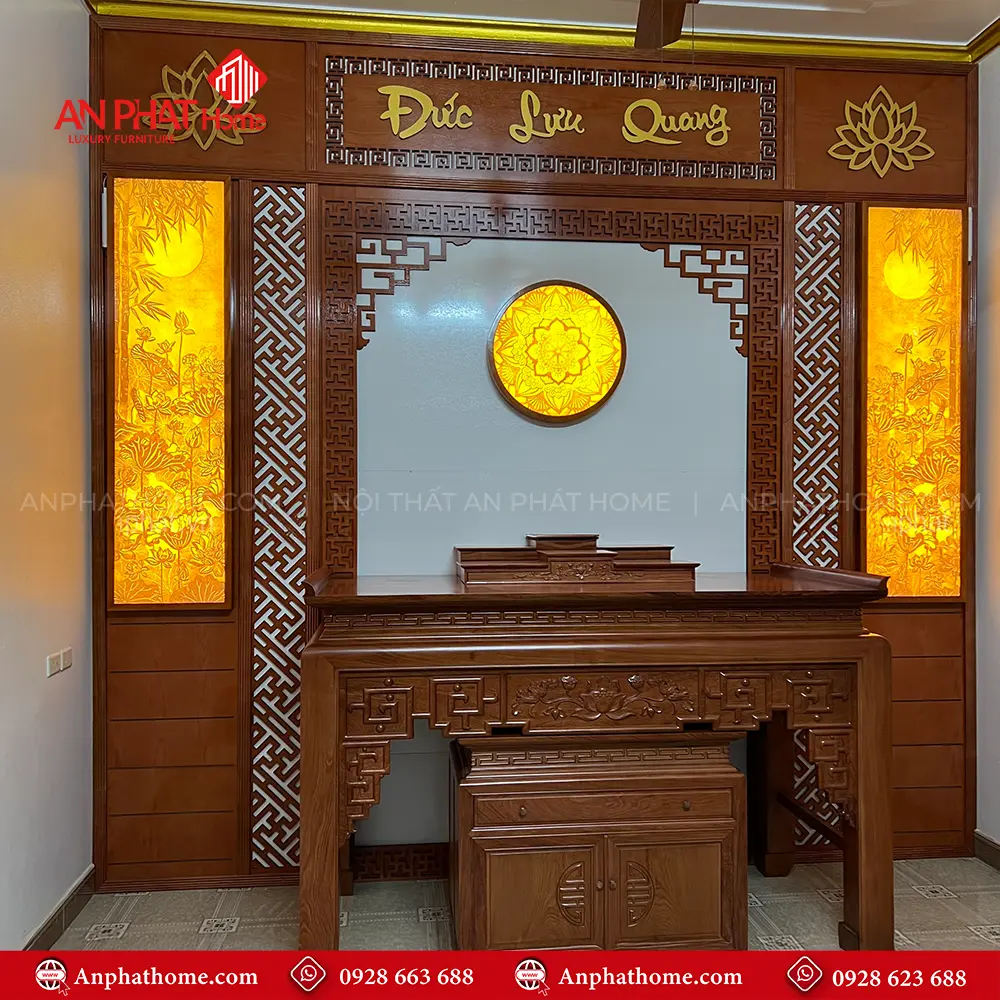 Phòng Thờ Đẹp Gỗ Hương Đá BT-2537 12 Phòng Thờ Đẹp Gỗ Hương Đá BT-2537