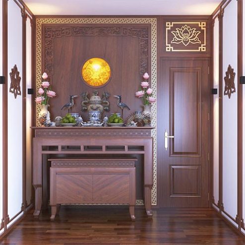 Phòng Thờ Đơn Giản Hiện Đại BT-2435