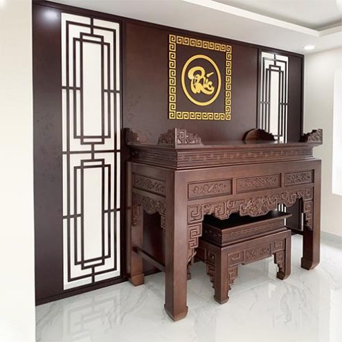 Phòng Thờ Gia Tiên Thiết Kế Đẹp BT-2469