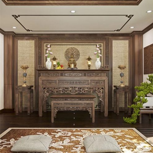 Phòng Thờ Phật Đẹp BT-2444