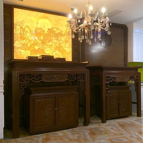 Phòng Thờ Phật Và Gia Tiên Cho Nhà Phố BT-2531