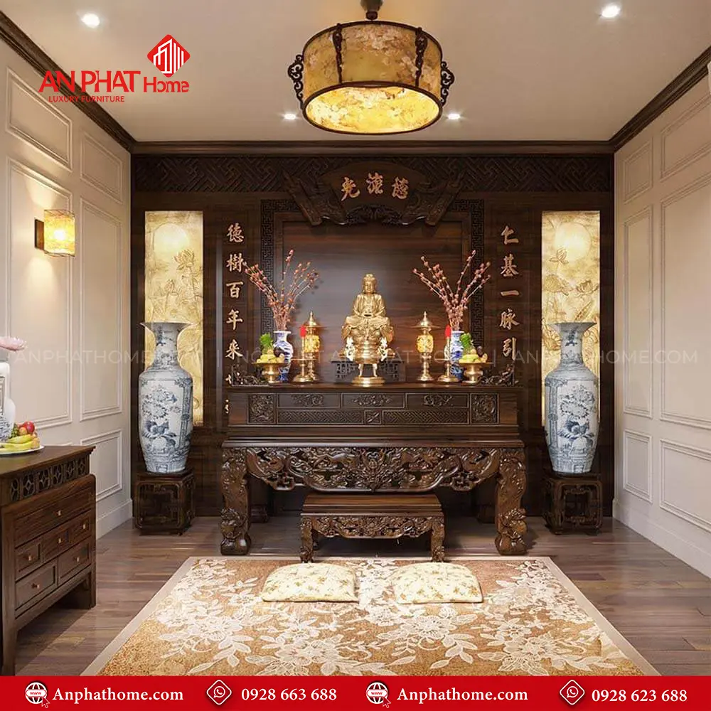 Sập Thờ Đẹp Kết Hợp Phòng Thờ Sang Trọng BT-2493 3 Sập Thờ Đẹp Kết Hợp Phòng Thờ Sang Trọng BT-2493