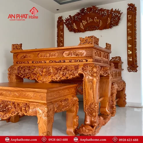 Sập Thờ Gỗ Gõ Đỏ Cao Cấp BT-2540
