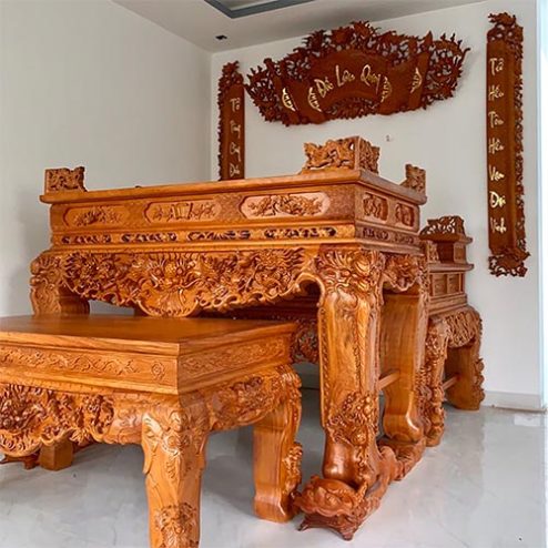 Sập Thờ Gỗ Gõ Đỏ Cao Cấp BT-2540