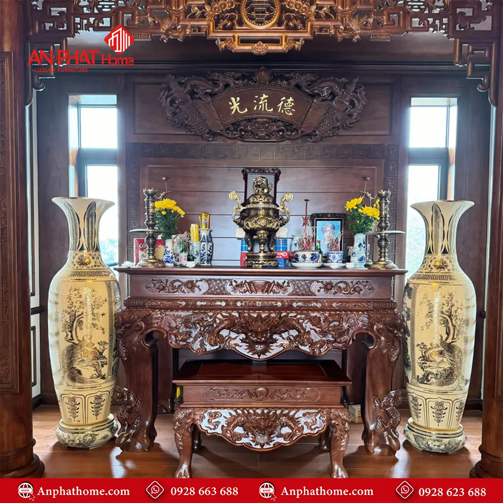 Sập Thờ Gỗ Gụ Cao Cấp BT-2429 3 Sập Thờ Gỗ Gụ Cao Cấp BT-2429