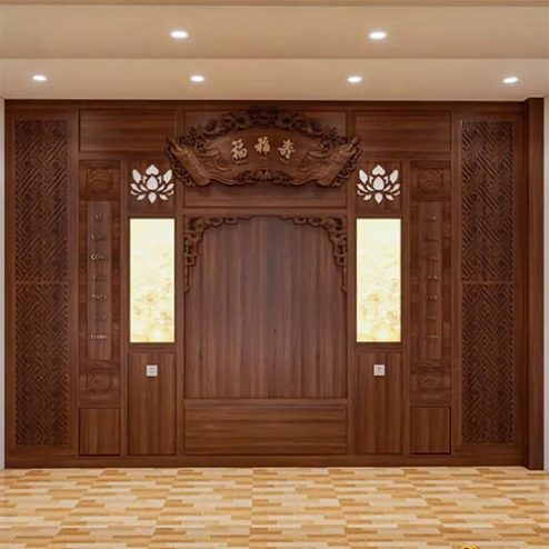 Thiết Kế Không Gian Thờ Mẫu Hiện Đại VN-4411