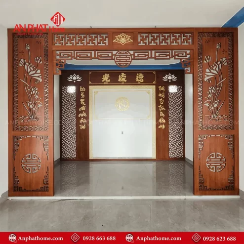 Thiết Kế Vách Ngăn Phòng Thờ Đẹp VN-4418