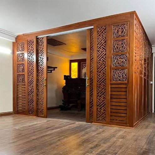 Thiết Kế Vách Và Ốp Phòng Thờ Đẹp VN-4431