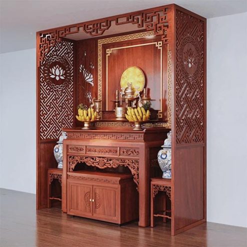 Vách Bàn Thờ Chung Cư Thiết Kế Đẹp VN-4416