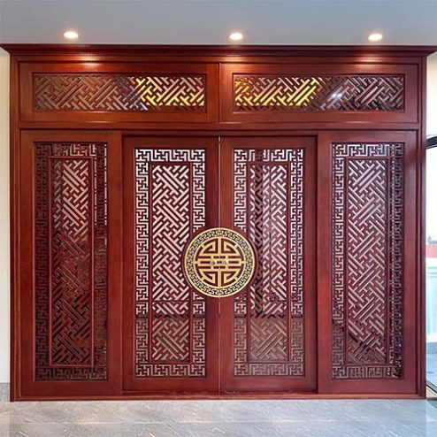 Vách Cửa Lùa Phòng Thờ Hiện Đại VN-4395