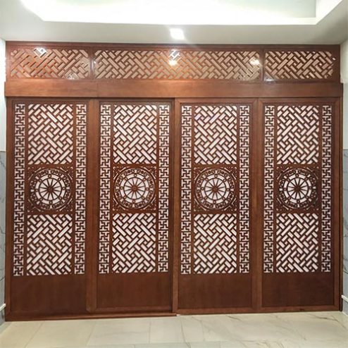 Vách Cửa Phòng Thờ Đẹp VN-4383