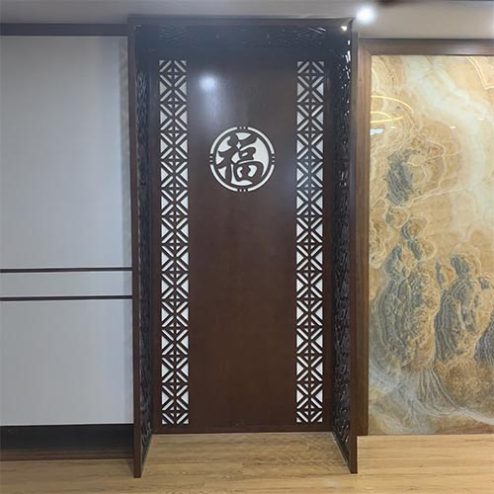 Vách Ngăn Bàn Thờ Chung Cư Gỗ Công Nghiệp VN-4349