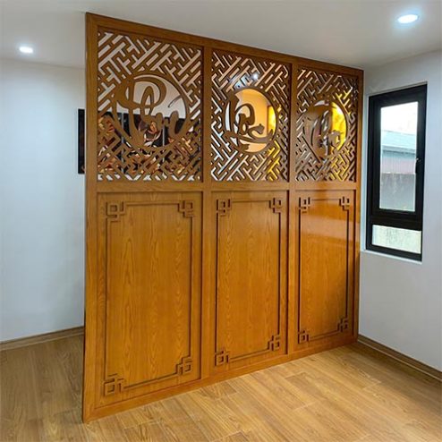 Vách Ngăn Bình Phong Phòng Thờ Đẹp VN-4351