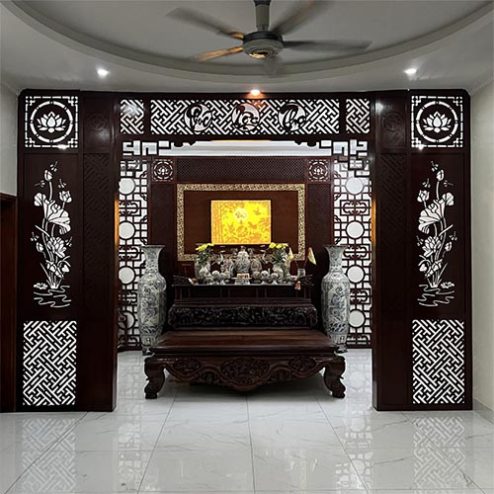 Vách Ngăn Phòng Thờ Đẹp Hiện Đại VN-4323
