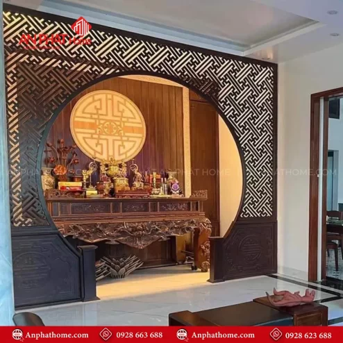 Vách Ngăn Phòng Thờ Đẹp VN-4394